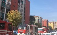 Incendio palazzina Milano