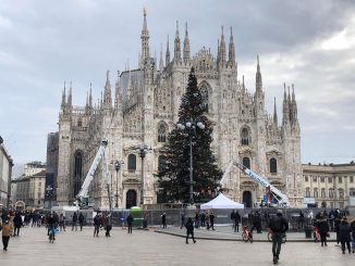 Albero Natale Duomo Milano, luci