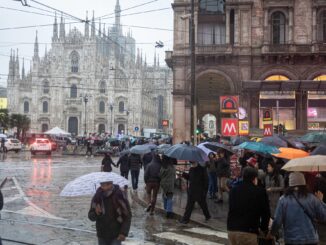 Clima mite e nevischio nel primo mese dell'anno nel milanese