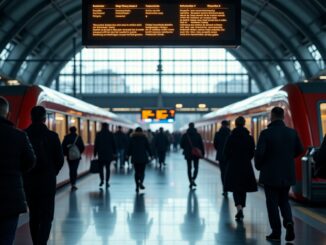 Controllo di sicurezza su treno a Milano