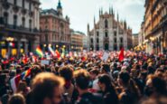 Manifestazione a Milano per la resistenza palestinese