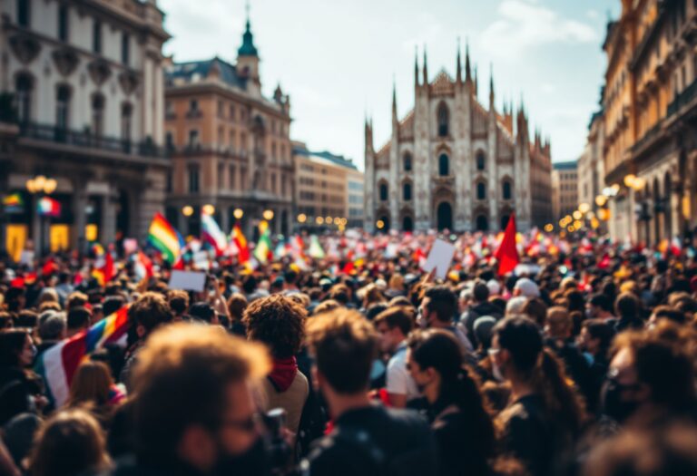 Corteo Milano per il popolo palestinese