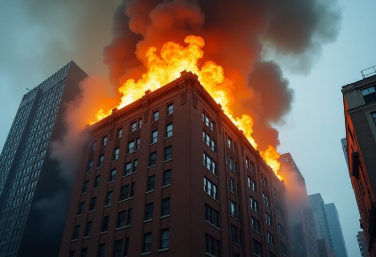 Incendio Milano: fiamme nel centro città