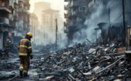 Incendio che colpisce l'Arco della Pace a Milano