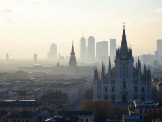 Immagine che illustra l'inquinamento atmosferico a Milano