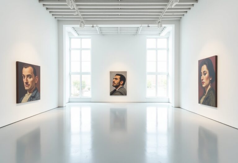 Interno della Stanza project room per artisti a Milano