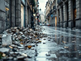 Immagine di Milano colpita da forti venti e maltempo