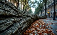 Vigili del fuoco a Milano rimuovono un albero caduto