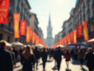 Manifestazione a Milano per la Palestina con bandiere e cartelli