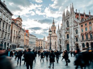 Immagine di Milano in preparazione per un evento speciale