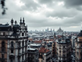 Previsioni meteo con freddo e pioggia per la settimana