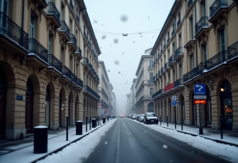 Prima nevicata a Milano: magia in città