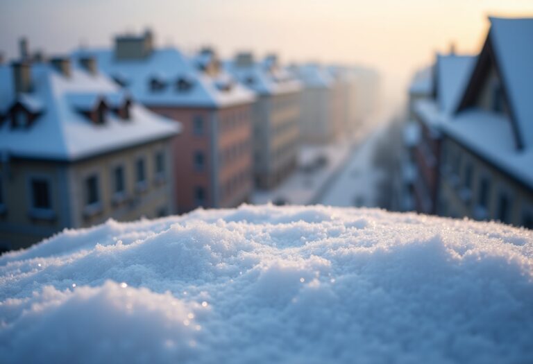 Prima nevicata inverno Milano 2023