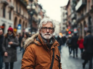 Immagine di una rapina notturna a Milano con polizia