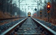 Treno Trenord in stazione con passeggeri in attesa