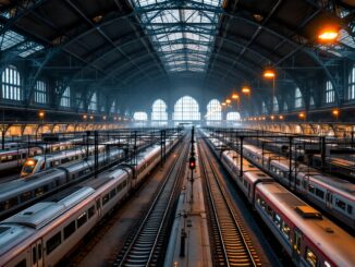 Manifestazione per lo sciopero dei trasporti a Milano