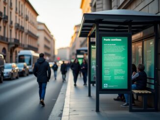 Manifestazione per sciopero del trasporto pubblico in Italia