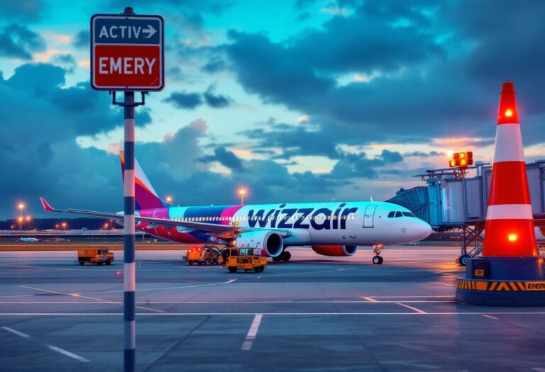 Atterraggio d'emergenza Wizzair a Fiumicino