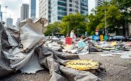 Attivisti manifestano per il cambiamento climatico