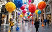 Installazione artistica di palloni al Balloon Museum di Roma