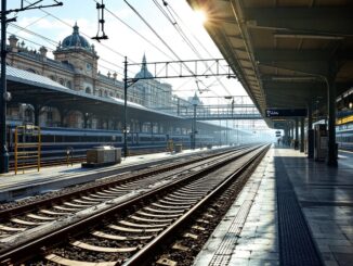 Controlli di sicurezza alla stazione ferroviaria di Milano Rogoredo