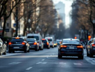 Polizia durante controlli stradali a Rozzano