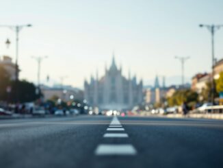 Polizia durante controlli stradali a Milano