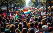 Manifestazione a Milano per i diritti della Palestina