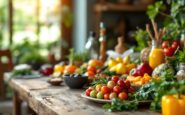 Bambini che imparano a mangiare sano e consapevole