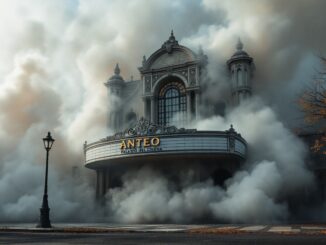 Intervento dei vigili del fuoco al cinema Anteo di Milano