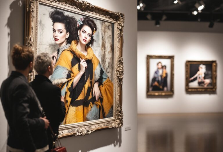 Immagine di un'opera di Gianfranco Ferré che unisce moda e arte
