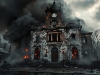 Incendio al municipio di Montegrino Valtravaglia con fiamme