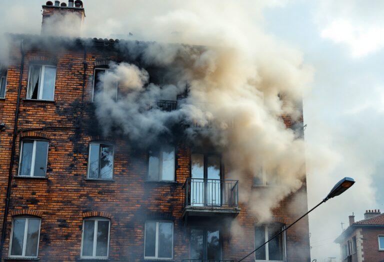 Incendio a Milano: Salvataggio Vigili del Fuoco