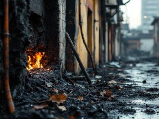 Incendio a Milano che ha causato la morte di un autista di tir