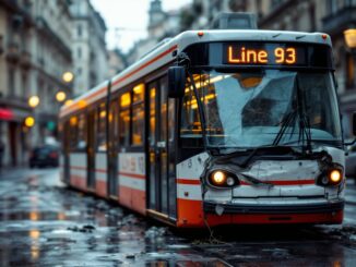 Filobus danneggiato a Milano dopo un incidente