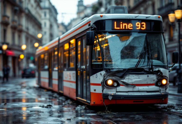 Incidente filobus Milano: danni e indagini