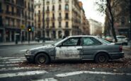 Immagine di un incidente stradale a Milano con veicoli coinvolti