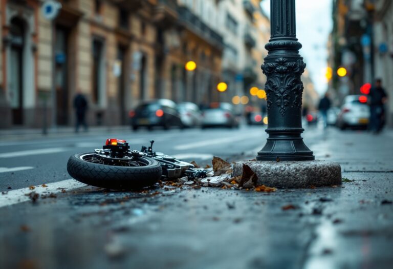 Incidente motociclistico a Milano: uomo ferito