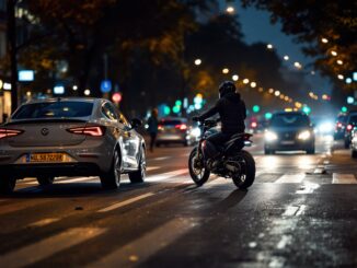 Incidente stradale a Milano con auto e moto in viale Marche