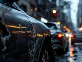 Incidente stradale a Legnano con veicolo danneggiato