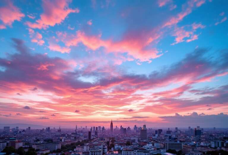 L'alba rosa a Milano: un momento magico