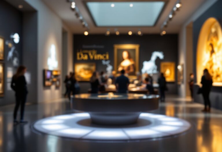 Esposizione interattiva al museo Leonardo3