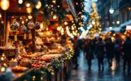 Milano illuminata durante le festività natalizie