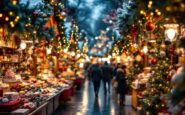 Mercatini di Natale a Milano con luci festive