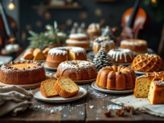 Panettone natalizio con note musicali di Verdi