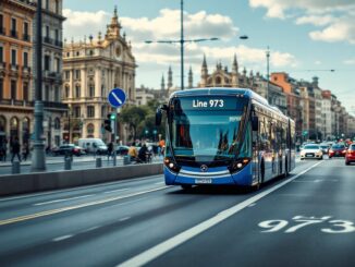 Immagine della linea 973 a Milano con polemiche in corso