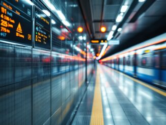 Immagine della metro verde M2 con orari serali aggiornati