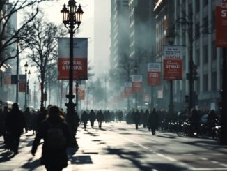 Manifestazione per lo sciopero generale del 13 dicembre