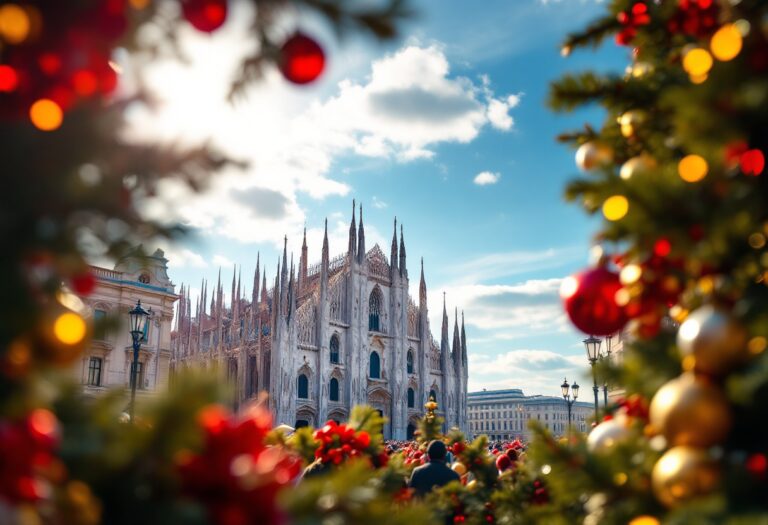 Sole splendente a Milano per Natale 2023