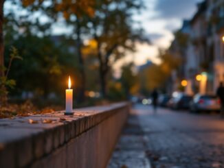 Immagine commemorativa di una madre e moglie a Milano